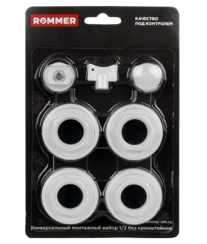 Комплект д/радиатора 1/2 без кронштейнов ROMMER